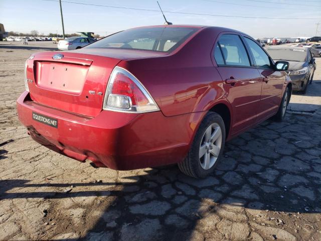 3FAHP07117R212953 - 2007 FORD FUSION SE MAROON photo 4