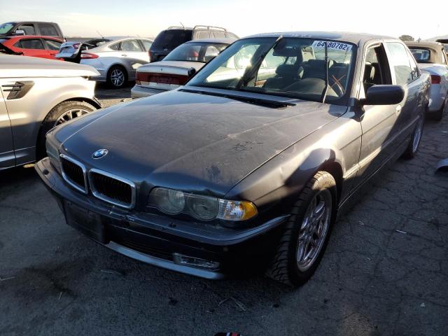 WBAGH83471DP27468 - 2001 BMW 7 SERIES GRAY photo 2