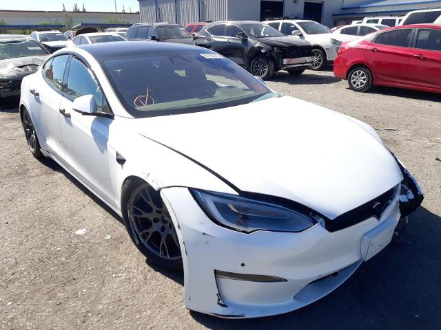 5YJSA1E60MF450893 - 2021 TESLA MODEL S თეთრი ფოტო 1