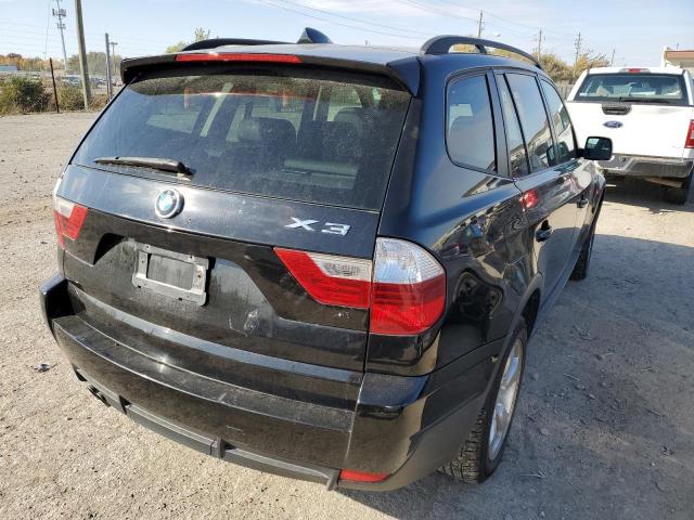 WBXPC93488WJ11187 - 2008 BMW X3 3.0SI BLACK photo 4