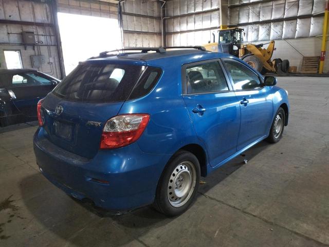 2T1KU40E19C022608 - 2009 TOYOTA MATRIX BLUE photo 4
