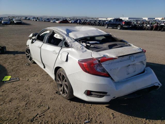 2HGFC2F89KH519039 - 2019 HONDA CIVIC SPOR WHITE photo 3