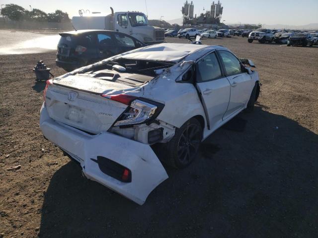 2HGFC2F89KH519039 - 2019 HONDA CIVIC SPOR WHITE photo 4