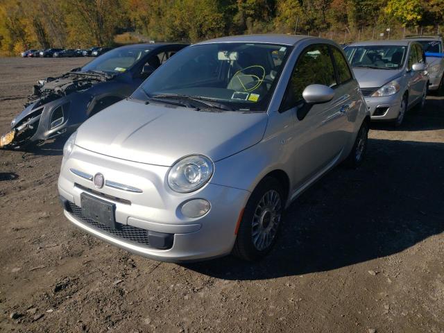 3C3CFFAR3CT254275 - 2012 FIAT 500 SILVER photo 2