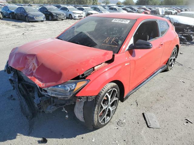 KMHT36AH8KU002274 - 2019 HYUNDAI VELOSTER N RED photo 2