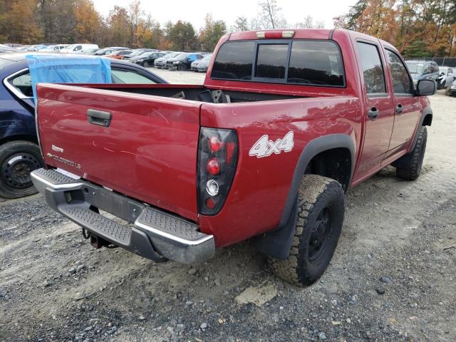 1GCDT136X48181341 - 2004 CHEVROLET COLORADO RED photo 4