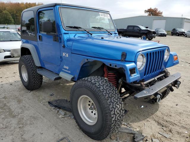 1J4FA39S53P315881 - 2003 JEEP WRANGLER C BLUE photo 1