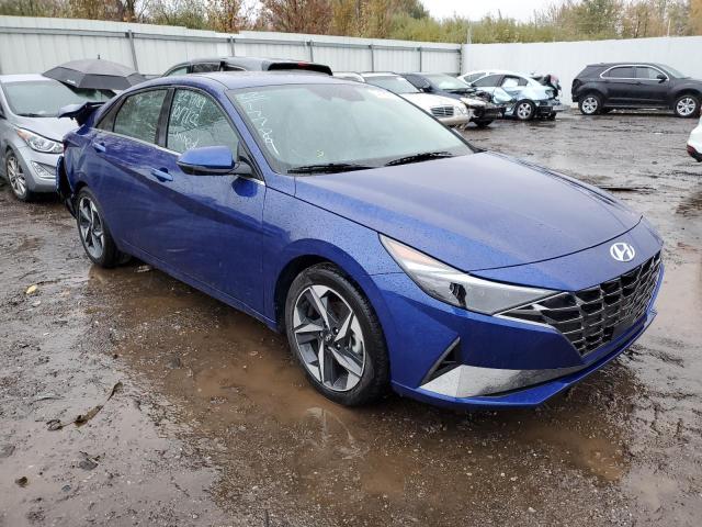 5NPLP4AG9NH066195 - 2022 HYUNDAI ELANTRA LI BLUE photo 1