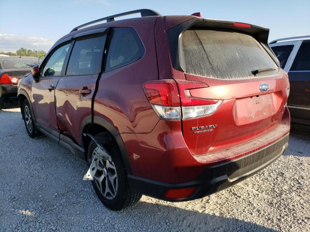 JF2SKAGCXKH554385 - 2019 SUBARU FORESTER P BURGUNDY photo 3