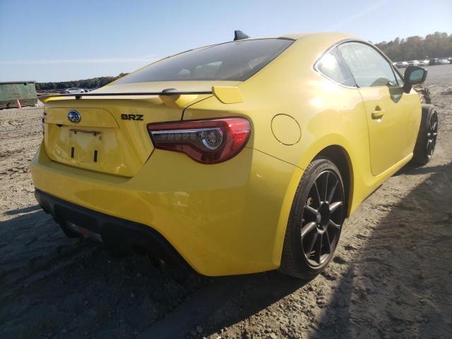 JF1ZCAC19H9601199 - 2017 SUBARU BRZ 2.0 LI YELLOW photo 4