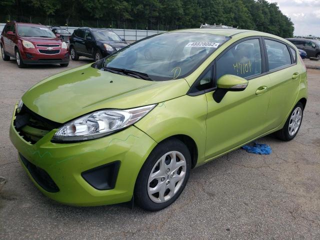 3FADP4EJ9DM191772 - 2013 FORD FIESTA SE GREEN photo 2