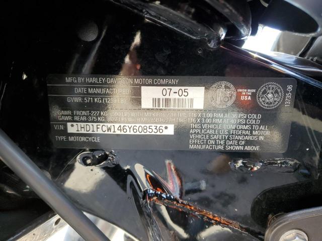 1HD1FCW146Y608536 - 2006 HARLEY-DAVIDSON FLHTCUI 黑色 照片 10