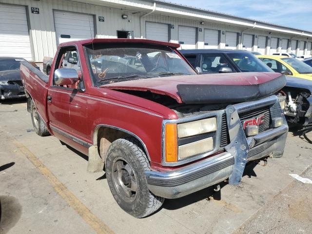 1GTDC14K1MZ503967 - 1991 GMC C/K/R1500 MAROON photo 1