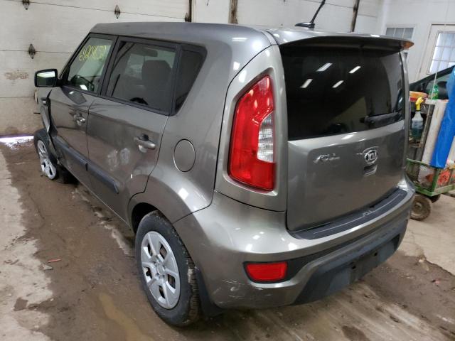 KNDJT2A50D7624007 - 2013 KIA SOUL GRAY photo 3