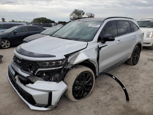 5XYRK4LF9NG133270 - 2022 KIA SORENTO SX SILVER photo 2