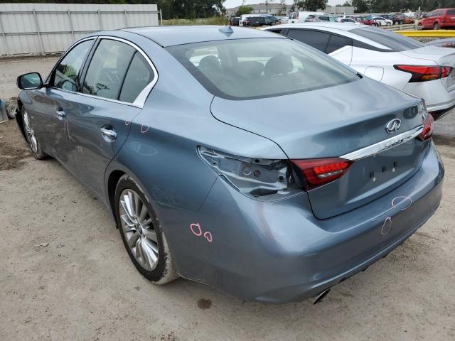 JN1EV7AP0LM207161 - 2020 INFINITI Q50 PURE BLUE photo 3