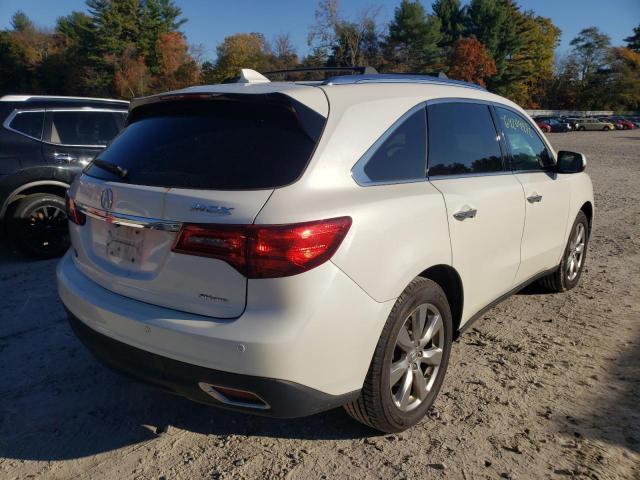 5FRYD4H8XEB011085 - 2014 ACURA MDX ADVANC WHITE photo 4