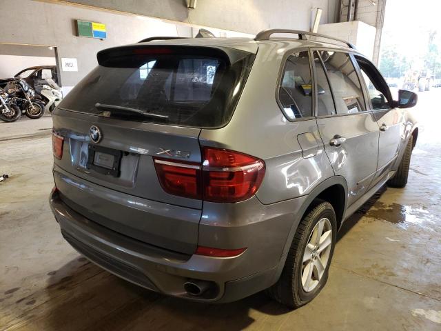 5UXZV4C55D0B04661 - 2013 BMW X5 XDRIVE3 GRAY photo 4