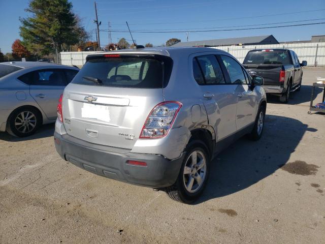 KL7CJPSB4FB****** - 2015 CHEVROLET TRAX 1LS SILVER photo 4