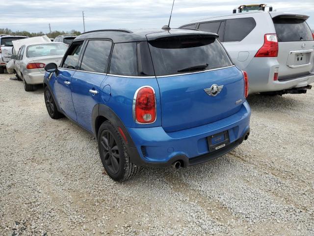 WMWZC5C57BWL52508 - 2011 MINI COOPER S C BLUE photo 3