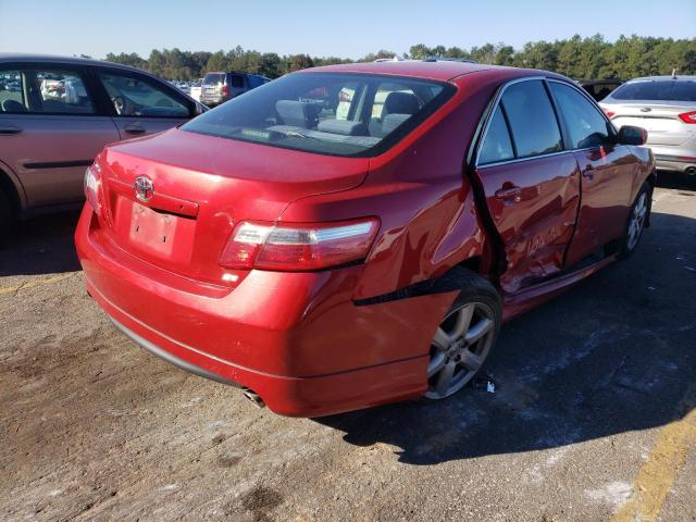 4T1BE46K48U224768 - 2008 TOYOTA CAMRY CE RED photo 4
