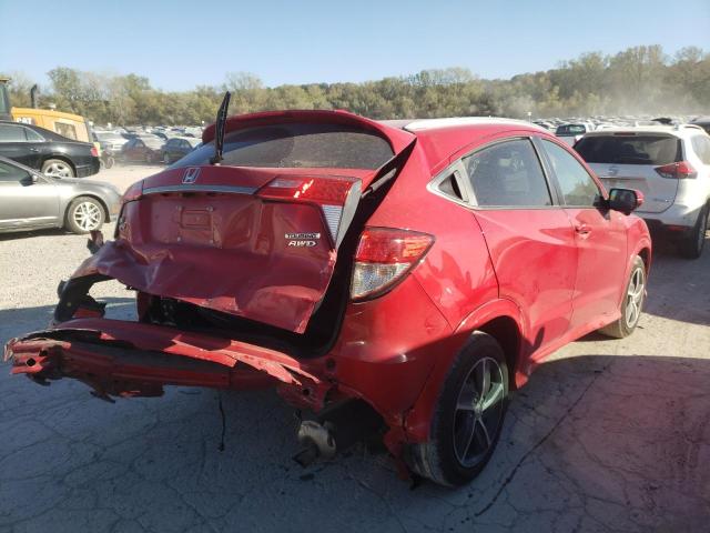 3CZRU6H91LM702406 - 2020 HONDA HR-V TOURI RED photo 4