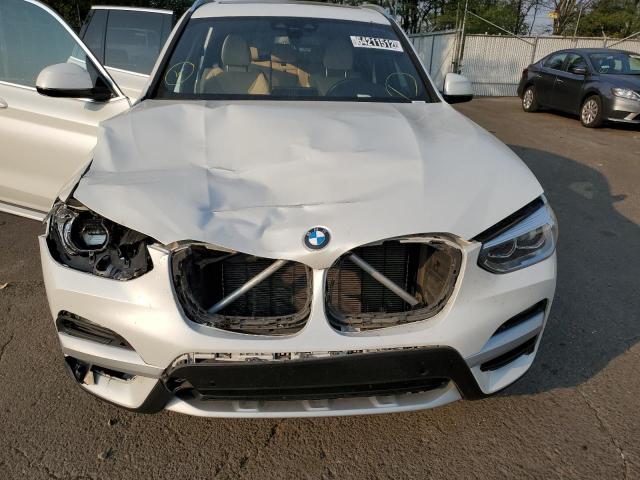 5UXTY5C0XM9H84947 - 2021 BMW X3 XDRIVE3 WHITE photo 7
