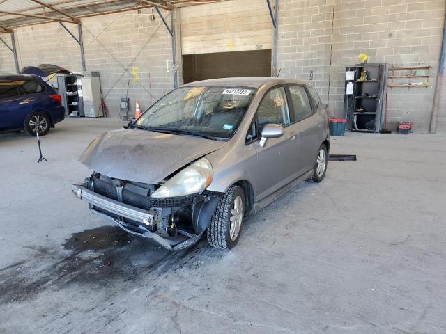 JHMGD38667S067583 - 2007 HONDA FIT S GRAY photo 2