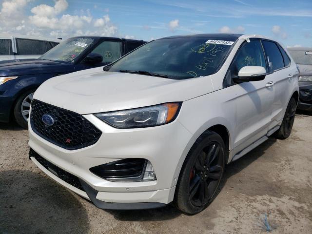 2FMPK4AP3KBC16059 - 2019 FORD EDGE ST WHITE photo 2