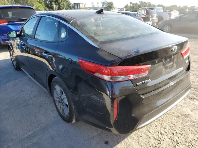 KNAGT4LE3H5009890 - 2017 KIA OPTIMA HYB BLACK photo 3