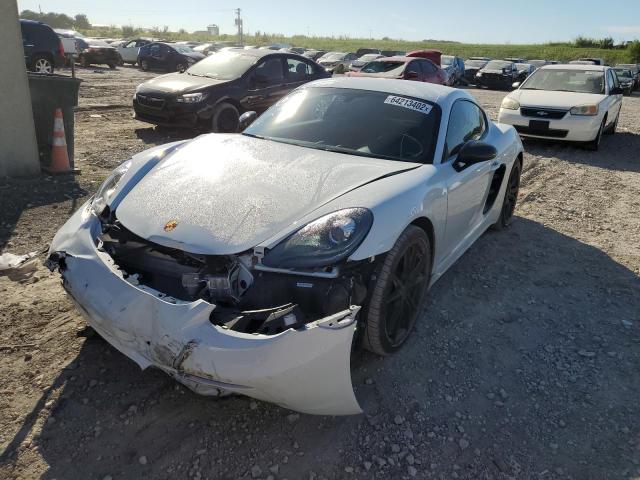 WP0AA2A83JK262487 - 2018 PORSCHE CAYMAN WHITE photo 2