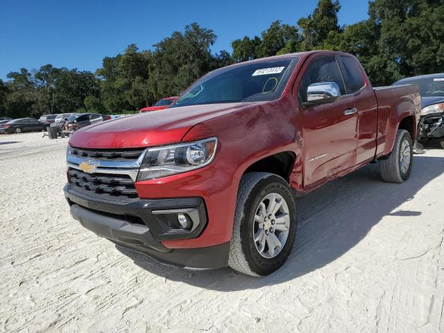 1GCHSCEN0M1292736 - 2021 CHEVROLET COLORADO L RED photo 2