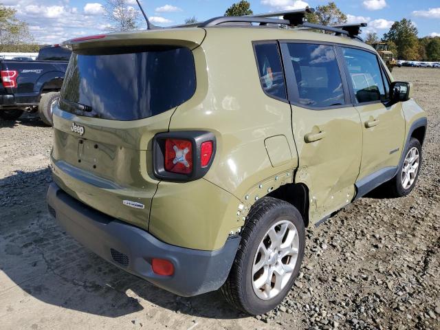 ZACCJBBT0FPB62415 - 2015 JEEP RENEGADE L GREEN photo 4