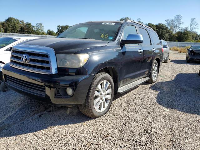 5TDZY68A58S009141 - 2008 TOYOTA SEQUOIA LI BLACK photo 2