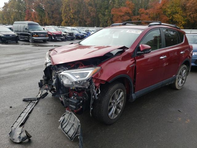 JTMDJREV3JD244923 - 2018 TOYOTA RAV4 HV LI BURGUNDY photo 2