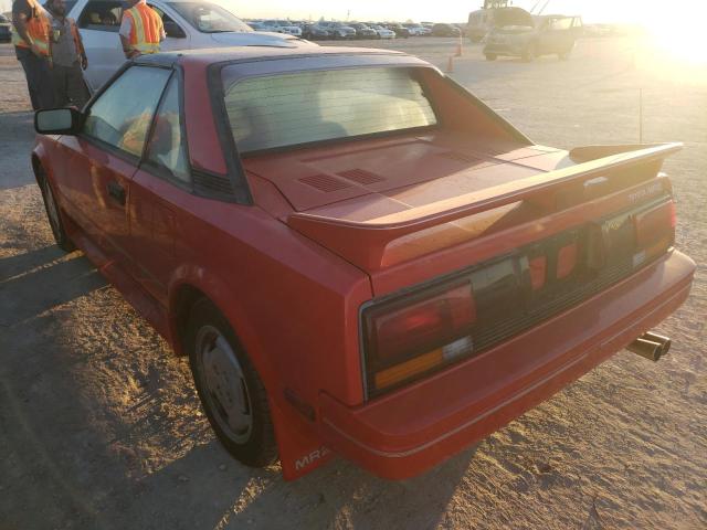 JT2AW15J4H0120818 - 1987 TOYOTA MR2 T-BAR RED photo 3