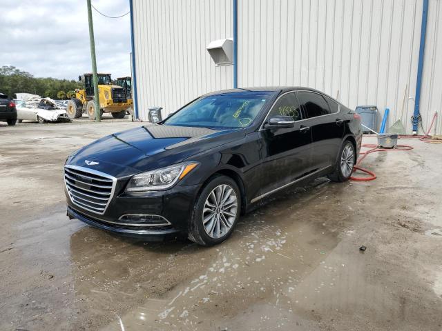 KMHGN4JE1HU188206 - 2017 GENESIS G80 BASE BLACK photo 2