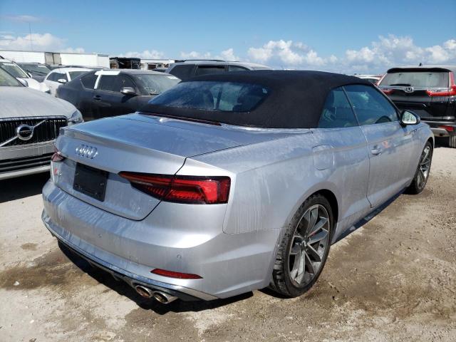 WAU24GF55KN008137 - 2019 AUDI S5 PRESTIG SILVER photo 4