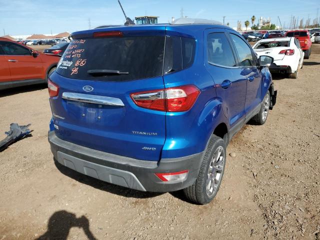 MAJ6S3KLXKC296553 - 2019 FORD ECOSPORT T BLUE photo 4