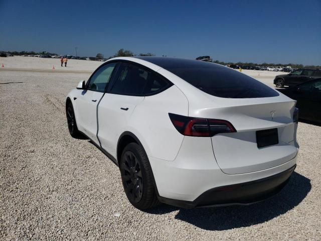 7SAYGDEE7NF515776 - 2022 TESLA MODEL Y أبيض صورة 3