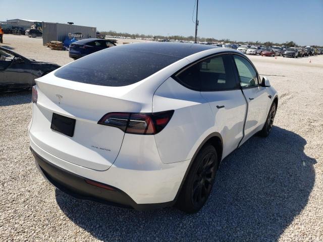 7SAYGDEE7NF515776 - 2022 TESLA MODEL Y أبيض صورة 4