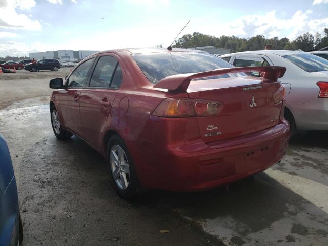 JA3AU26U78U041579 - 2008 MITSUBISHI LANCER ES RED photo 3