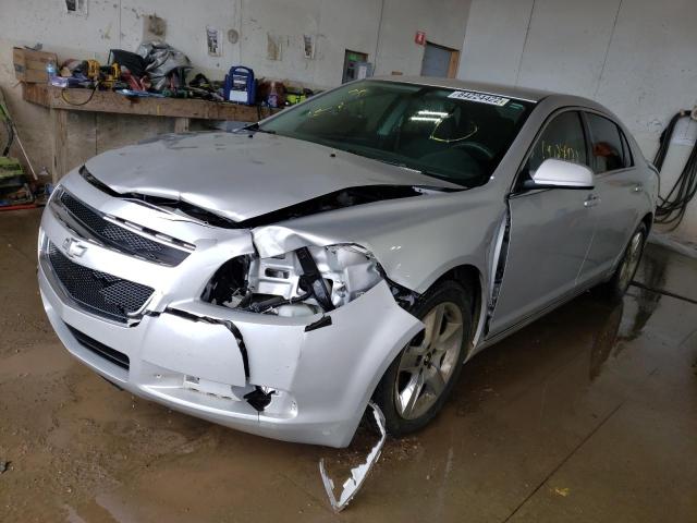 1G1ZC5E00AF170855 - 2010 CHEVROLET MALIBU 1LT ვერცხლისფერი ფოტო 2