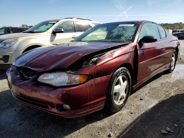 2G1WX12K5Y9289655 - 2000 CHEVROLET MONTE CARL 栗色 照片 2