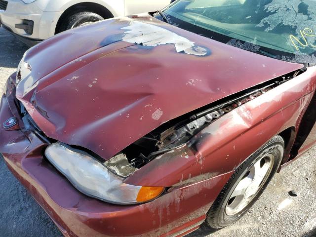 2G1WX12K5Y9289655 - 2000 CHEVROLET MONTE CARL 栗色 照片 9