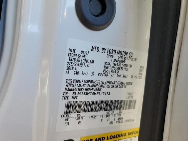 5LMJJ3HT4HEL13173 - 2017 LINCOLN NAVIGATOR 白色 照片 10