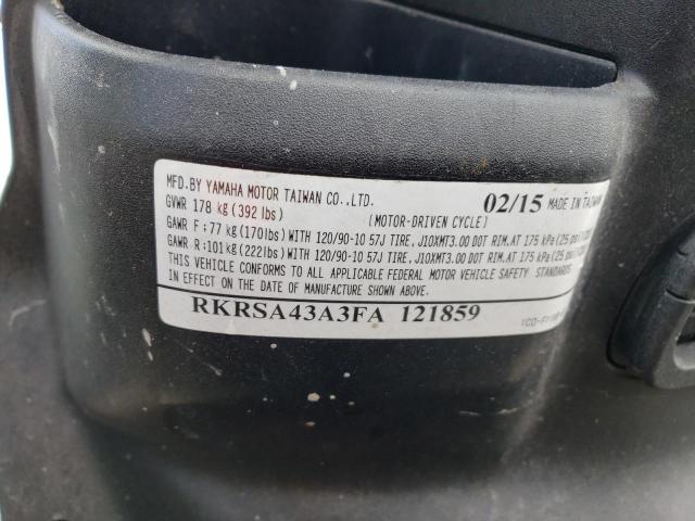 RKRSA43A3FA121859 - 2015 YAMAHA YW50 F BLACK photo 10