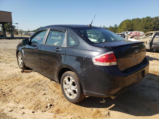 1FAHP35N08W276262 - 2008 FORD FOCUS BLACK photo 3