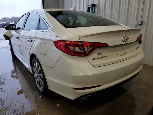 5NPE34AF2HH539953 - 2017 HYUNDAI SONATA SPO WHITE photo 3