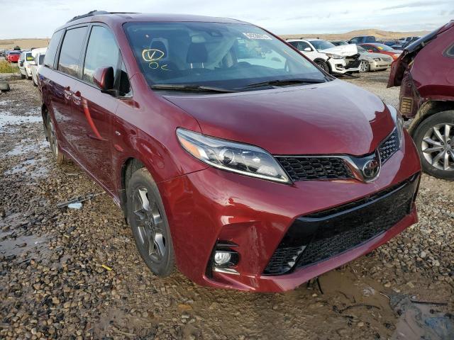 5TDEZ3DC4LS250442 - 2020 TOYOTA SIENNA SE BURGUNDY photo 1